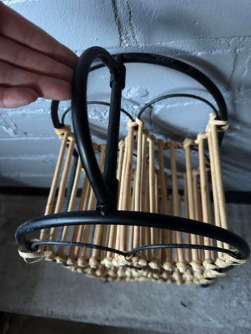 Wijnrek voor 6 flessen - Metaal en Hout