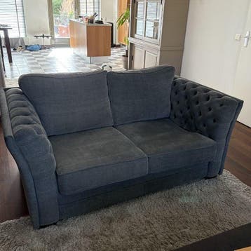 Grijze bank 2 zits gratis ophalen