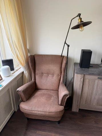 IKEA STRANDMON oorfauteuil bruin