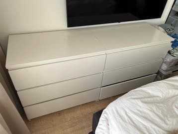 3 Malm ladekasten gebruikt