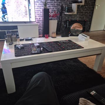 Witte hoogglans salontafel