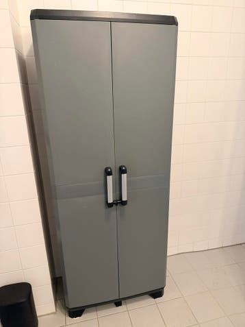 Kunststof Opbergkast Grijs - Ideaal voor Buiten/Binnen