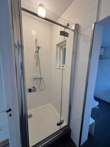 Douche deur + bak + thermostaat douchekraan