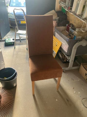 2x Gratis stoelen - Bruin, Gebruikt