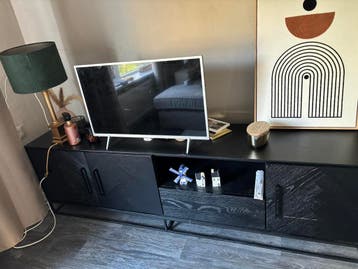 Tv meubel zwart met motief