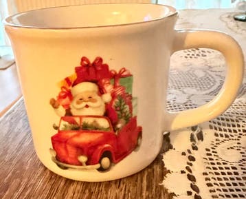 Kerstman beker GRATIS