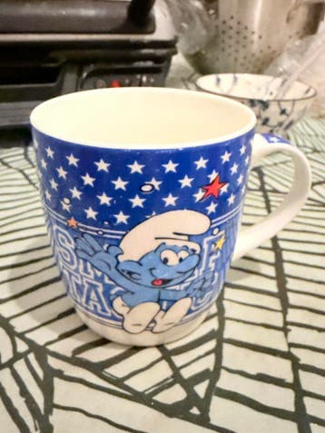 Smurf beker GRATIS