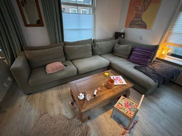 Grote hoekbank Gratis