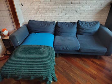 Gratis af te halen: IKEA Norsborg bank met chaise longue
