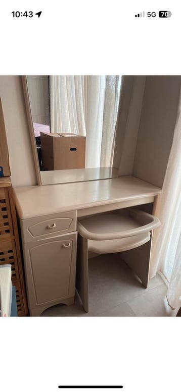 Make-up bureau tafel incl lade en kast