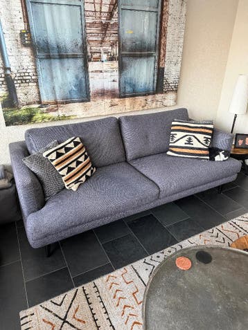 Gratis afhalen, grijze bank