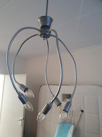 Hanglamp met 5 flexibele armen