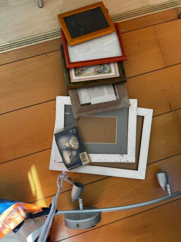 Diverse lijsten en lampen set