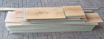 Laminaat ruim 10m2