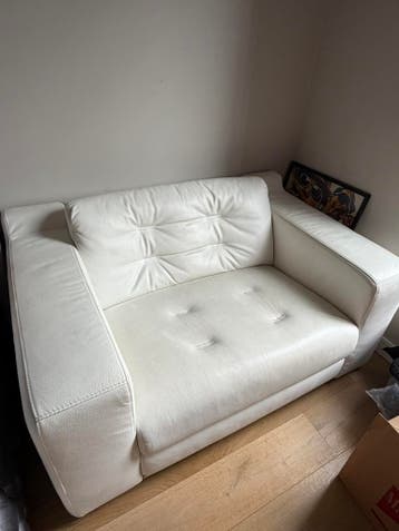 Gratis ophalen Leren bank/ loveseat uit Italië
