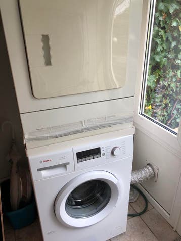 Wasmachine Bosch Serie 2 + wasdroger Bosch WTA2730