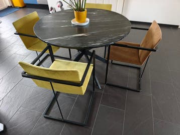 4 Dutch design Hennie de Jong eettafelstoelen