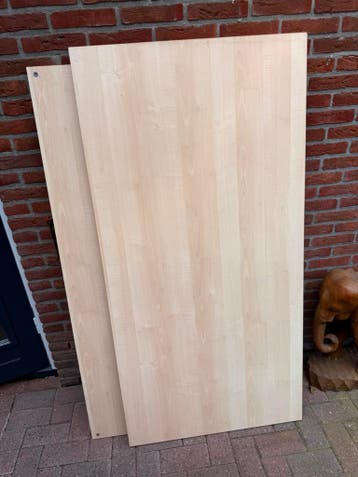 Bureau blank hout Lengte160 Breedte 80 Hoogte70