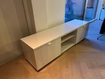 Ikea Byås TV-meubel - Wit, 160x42x45 cm