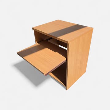 Meubel met uitschuifbare plank