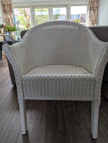 Stevige rieten stoel