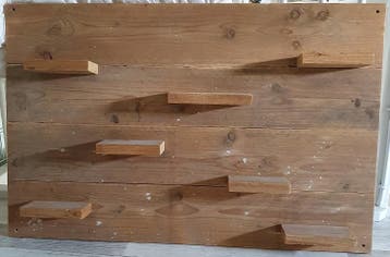 steigerhout wandbord