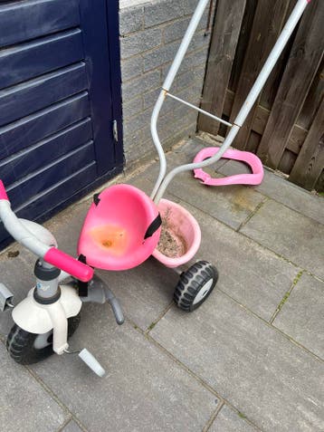 Gratis smoby driewieler - roze