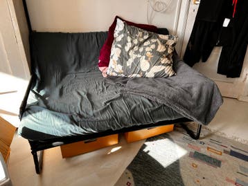 IKEA Hammarn slaapbank - gratis, topper €30,-