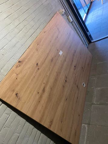 Massief houten achterwand bed