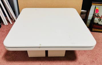 Witte salon of bijzettafel 80x80cm