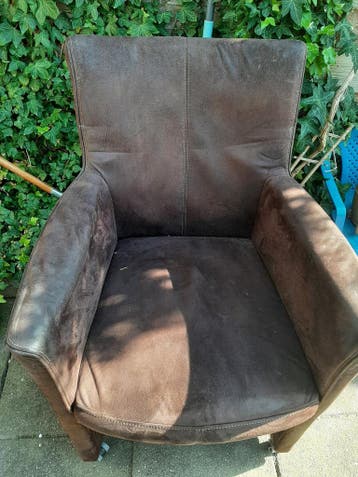 Comfortabele bruine fauteuil - Gebruikt