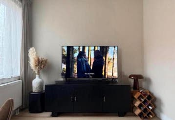 Zwart houten dressoir 160x50x60