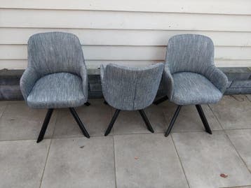 3x fauteuil eetkamerstoel gratis op te halen stoelen kat