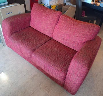 Gratis: Rood/oranje tweezits bank