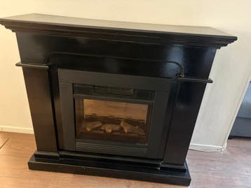 Gratis: schouw met elektrische haard