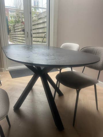 Eettafel 160 cm - Beschadigd tafelblad