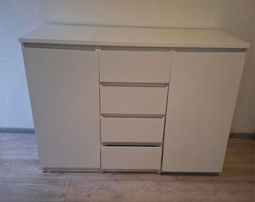 Gratis hoogglans wit dressoir