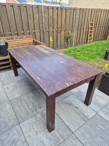 Houten tafel 200 x 100 cm