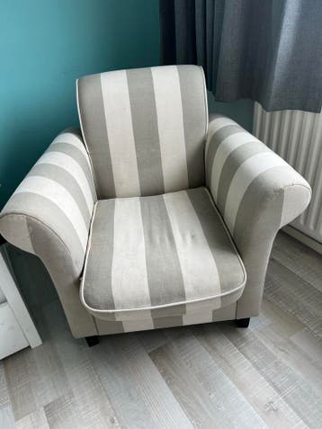 Gratis fauteuil met strepen - snel ophalen!