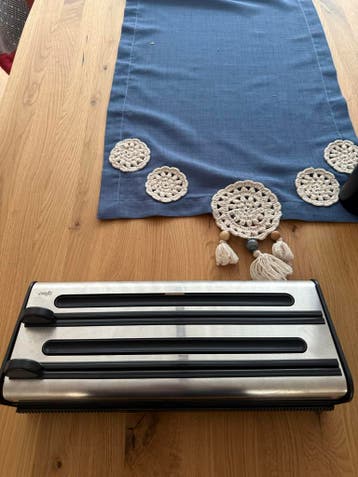 Handige keukenfoliedispenser - Zilver/Zwart