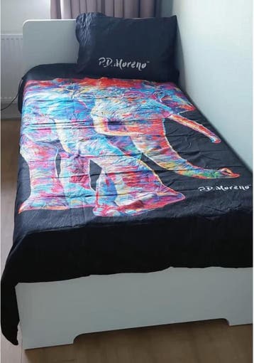 Gratis!!! Eenpersoonsbed met lattenbodem en schuimstofmatras