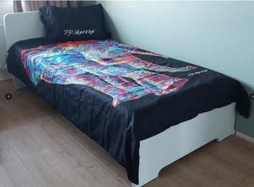 GRATIS!!! Eenpersoonsbed met lattenbodem en schuimstofmatras