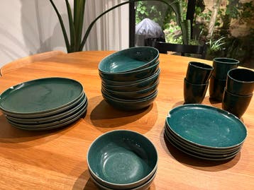 Asa Selection Servies Set - Donkergroen