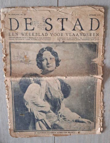 Oude krant DE STAD