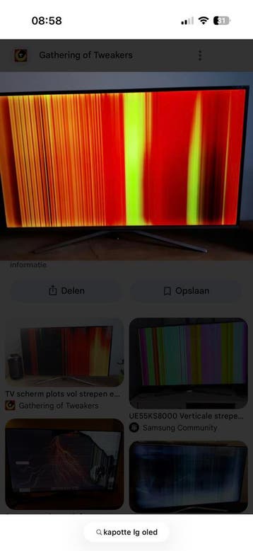 Lg oled gezocht kapot