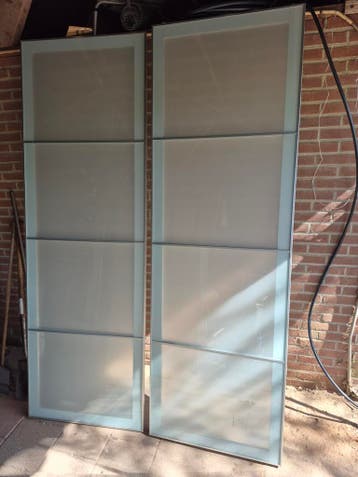 IKEA Pax Glazen Schuifdeuren (2 stuks)