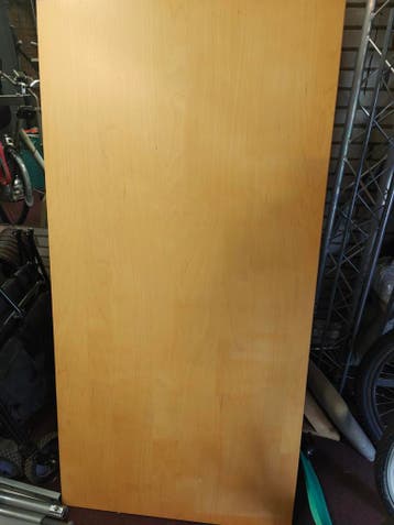 Bureau 160x80 met licht houten blad