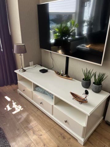 Witte tv meubel 145 breed