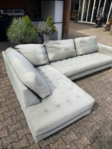 Groen grijze hoekbank