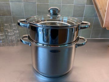 Gratis - kookpan met stoom inzet